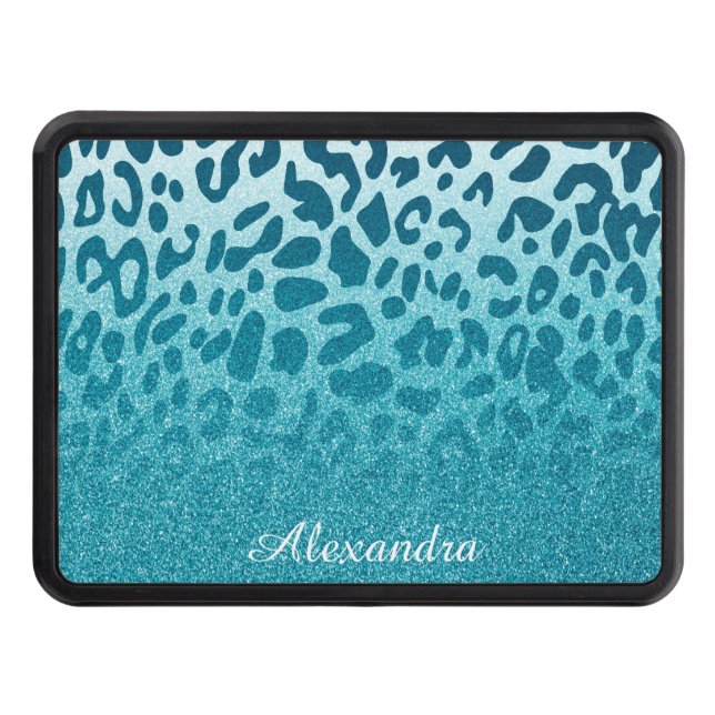 Glitter Leopard Dragkroksskydd (Framsidan)