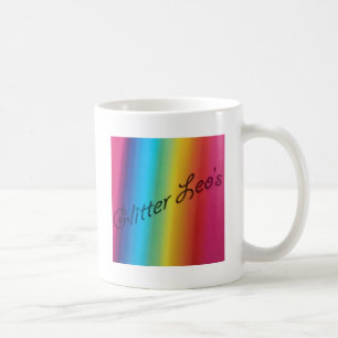 Glitter Leo's Kaffemugg