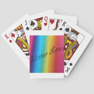 Glitter Leo's Spel Kort
