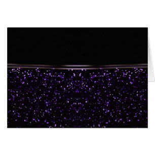 GLITTER - LILA HÄLSNINGSKORT