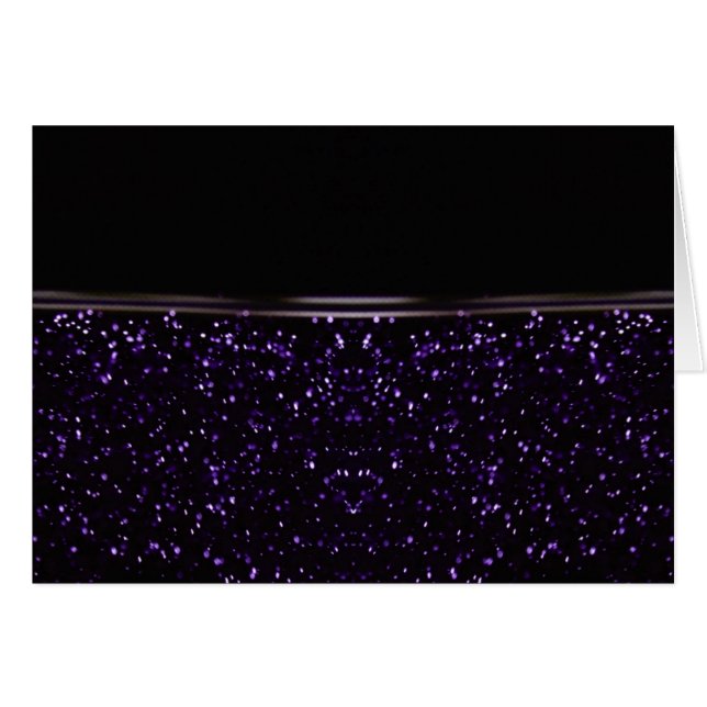 GLITTER - LILA HÄLSNINGSKORT (Framsidan Horizontal)