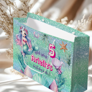 Glitter Lila Havsfrus födelsedag
