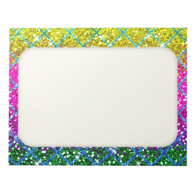 Glitter Lila Snakeskin Anteckningsblock (Framsida)