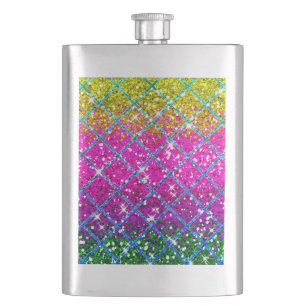 Glitter Lila Snakeskin Fickplunta