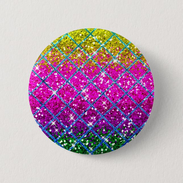 Glitter Lila Snakeskin Knapp (Framsida)