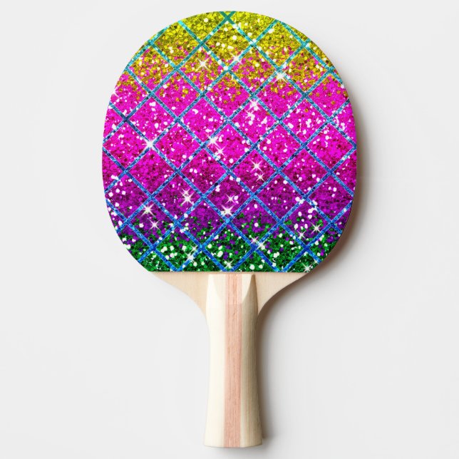 Glitter Lila Snakeskin Pingisracket (Framsidan)