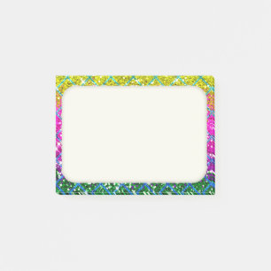 Glitter Lila Snakeskin Post-it Block