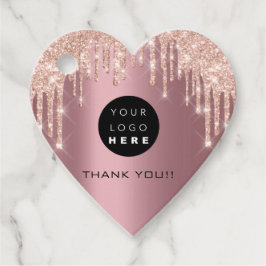 Glitter Logotyp  Ro Drives Namn Rosa Gåvor Etiketter