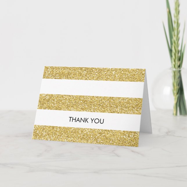 Glitter-look - tackkort - vågrät (Framsida)