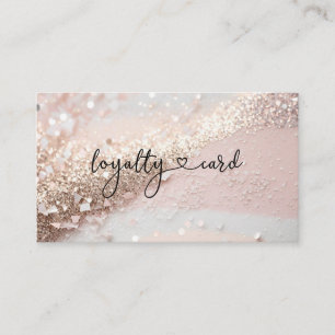 Glitter Loyalty 10 Nagel Lash Beauty Visitkort