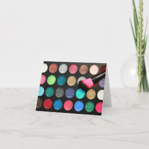 Glitter Makeup-kort Kort