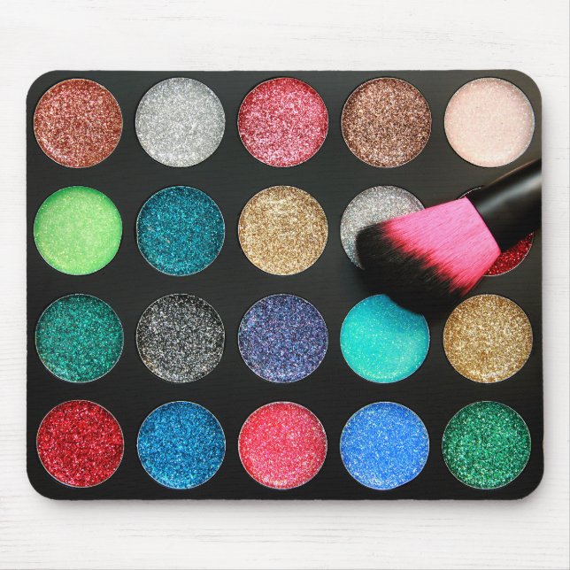 Glitter Makeup Mousepad Musmatta (Framsidan)