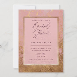 Glitter Metallic Ro Guld Möhippa Inbjudningar