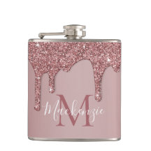 Glitter Monogram för lyxur Ro Guld som kör