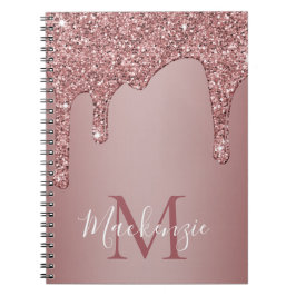 Glitter monogrammofonrecept ur Ro i lyxur Guld Anteckningsbok