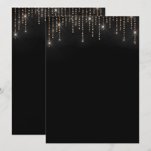 Glitter mönster tom inbjudan