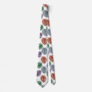 Glitter Monstera Neck Tie Slips