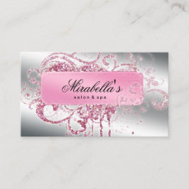 Glitter Nail Salon Möte Elegant Loyalty Lojalitetskort