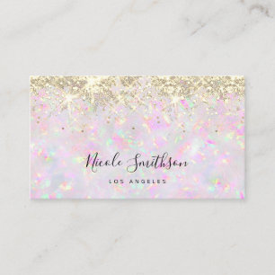glitter obearbetat mineralaffärskort visitkort