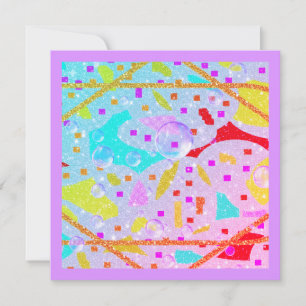 GLITTER OCH BUBBELDESIGN PASTELLER KONST SPARA DATUMET