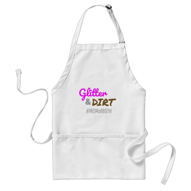 Glitter och Dirt Mamma i både Mor Goft Förkläde (Framsidan)