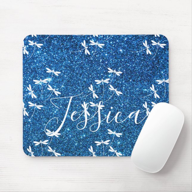 Glitter och drakar personligens musknapp musmatta (Med mus)