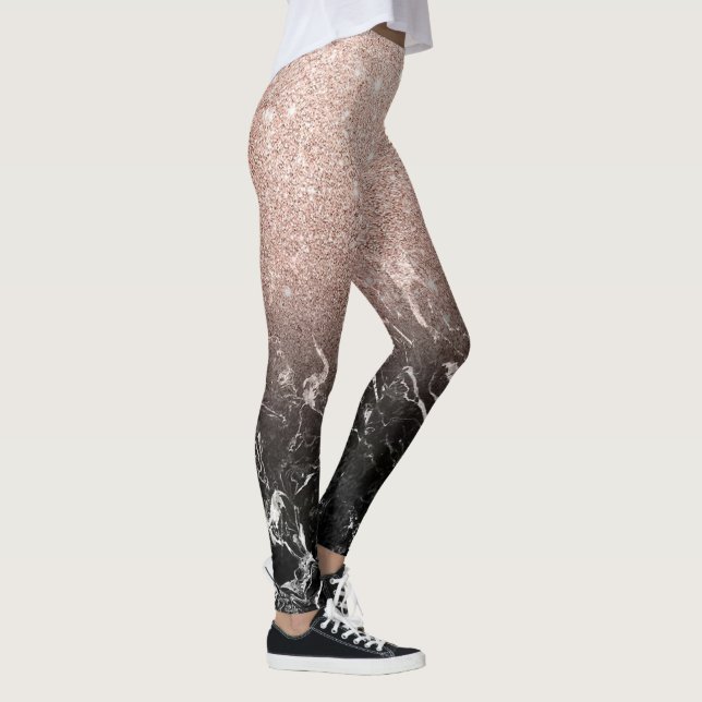 Glitter och Marble Leggings (Höger)