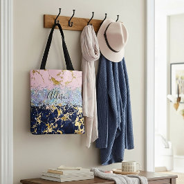 Glitter och marmor personlig tygkasse