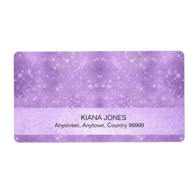 Glitter och Shine Gradient Teal/Rosa ID673 Fraktsedel (Framsidan)