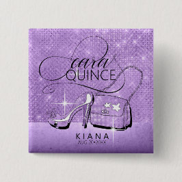 Glitter och Shine Quinceanera V2 Violet ID701 Knapp