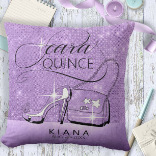 Glitter och Shine Quinceanera Violet ID701 Kudde