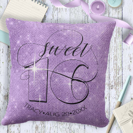 Glitter och Shine Sweet 16 Violet ID675 Kudde