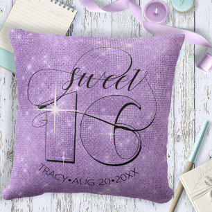 Glitter och Shine Sweet 16 Violet ID675 Kudde