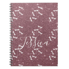 Glitter och trollsländor personlig  anteckningsbok