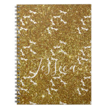 Glitter och trollsländor personlig anteckningsbok