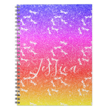 Glitter och trollsländor personlig anteckningsbok