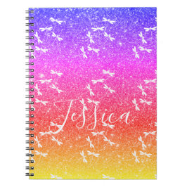 Glitter och trollsländor personlig anteckningsbok