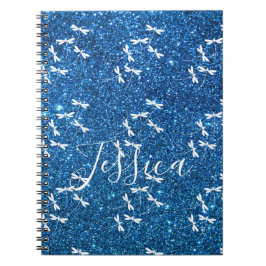 Glitter och trollsländor personlig  anteckningsbok