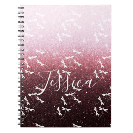 Glitter och trollsländor personlig anteckningsbok