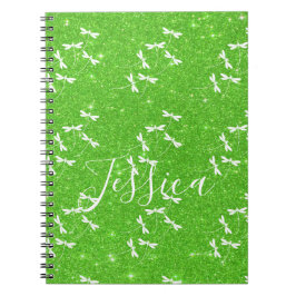 Glitter och trollsländor personlig  anteckningsbok