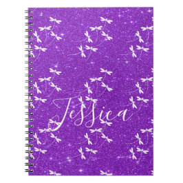 Glitter och trollsländor personlig  anteckningsbok