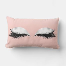 Glitter Öga Makeup Confetti Rosa Pastel Ombre Lumbarkudde