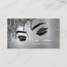 Glitter Ögon Brushed Metall Makeup Artist Silver