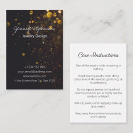 Glitter om Affärskortet för svarta judiskavårdskor Visitkort