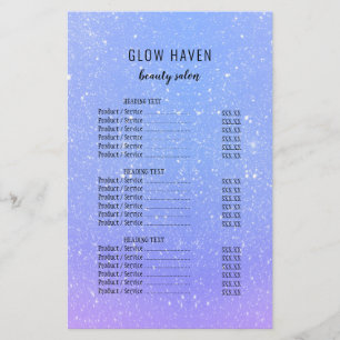 Glitter Ombre Beauty Salon Flygblad