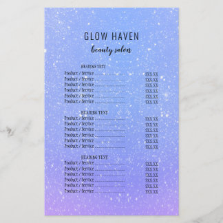 Glitter Ombre Beauty Salon Flygblad