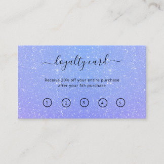 Glitter Ombre Beauty Salon Lojalitetskort