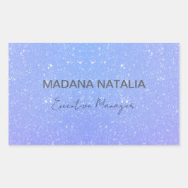 Glitter Ombre Beauty Salon Rektangulärt Klistermärke