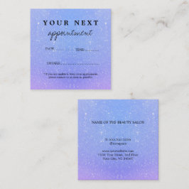 Glitter Ombre Beauty Salon Tidsbeställning Kort