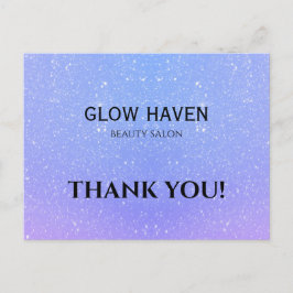 Glitter Ombre Beauty Salon Vykort